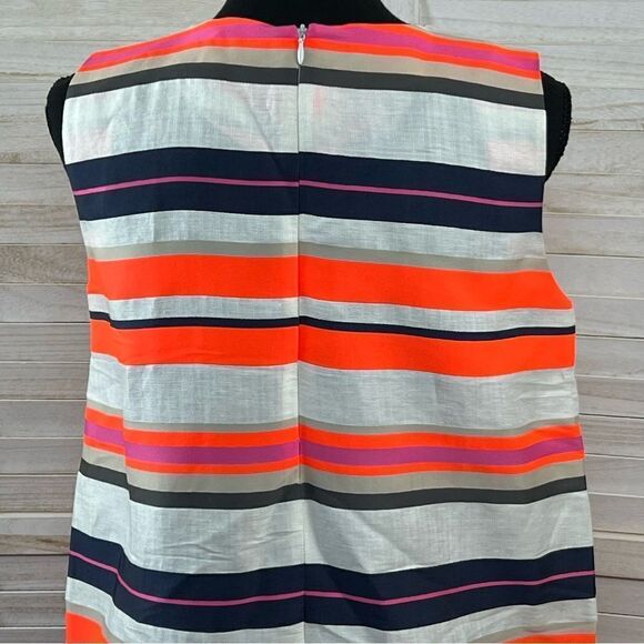 Vilagallo Silk Linen Blend Shift Sheath Dress 40 / 10 - Picture 10 of 11